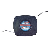 Рулетка измерительная  геодезическая черная с железной лентой, 20 м, "Maximum" MX 11120